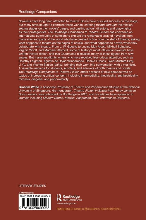 Produktbild: The Routledge Companion to Theatre-Fiction