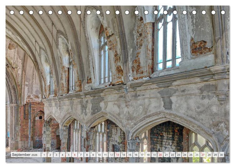 Produktbild: Detroit - Modern Ruins (Tischkalender 2026 DIN A5 quer), CALVENDO Monatskalender
