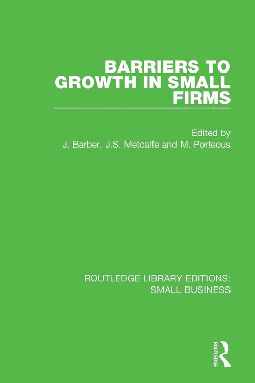 Produktbild: Barriers to Growth in Small Firms
