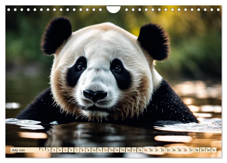 Produktbild: Cozy giant panda (Wall Calendar 2026 DIN A4 landscape), CALVENDO 12 Month Wall Calendar