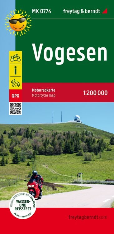 Bild vom Artikel Vogesen, Motorradkarte 1:200.000, freytag & berndt vom Autor Freytag & berndt