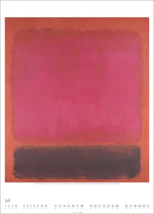 Produktbild: Mark Rothko Kalender 2027