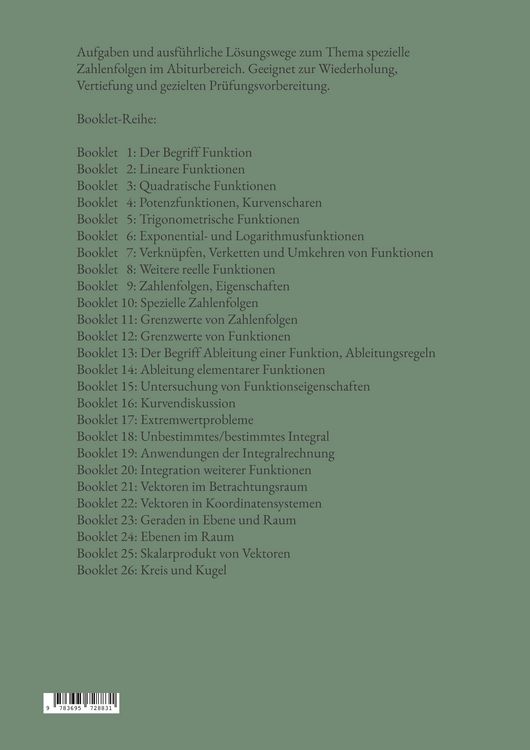 Produktbild: Mathematik f&uuml;r das Abitur