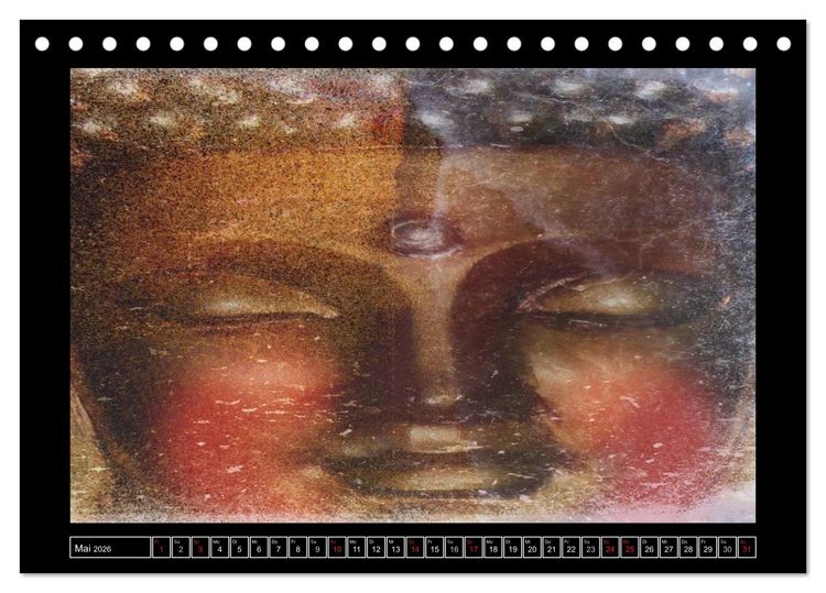 Produktbild: Buddha - Harmonie und Entspannung (Tischkalender 2026 DIN A5 quer), CALVENDO Monatskalender
