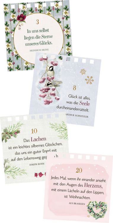 Produktbild: Mini-Tisch-Adventskalender &ndash; Zeit f&uuml;r Gl&uuml;ck