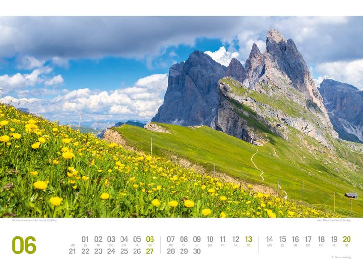 Produktbild: S&uuml;dtirol ReiseLust Kalender 2027 | von Bozen bis zu den drei Zinnen