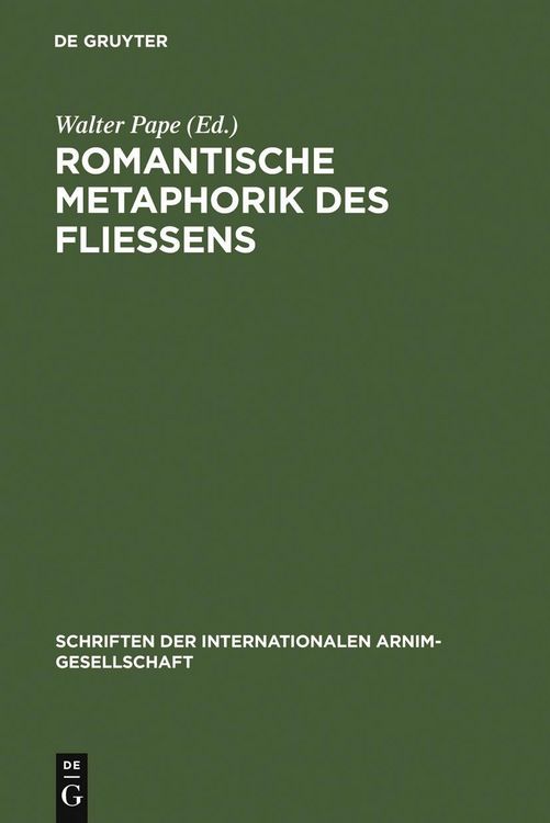 Produktbild: Romantische Metaphorik des Flie&szlig;ens