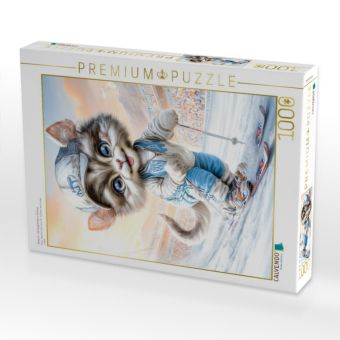 Produktbild: CALVENDO Puzzle Skisport - Gl&uuml;cksgef&uuml;hle im Schnee | 1000 Teile Lege-Gr&ouml;&szlig;e 64x48cm Foto-Puzzle f&uuml;r gl&uuml;ckliche Stunden