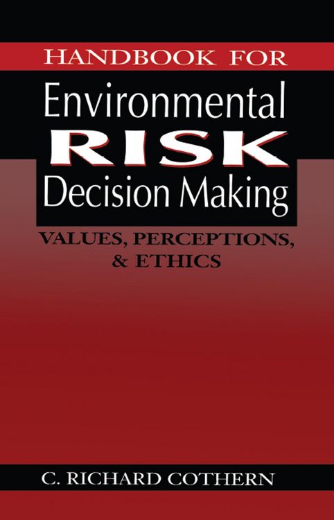Produktbild: Handbook for Environmental Risk Decision Making