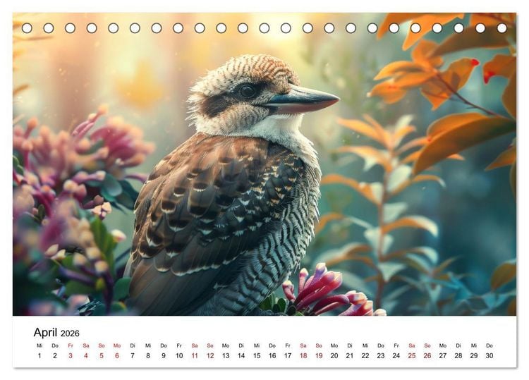 Produktbild: Wildes Down Under: Tiere des Australischen Kontinents (Tischkalender 2026 DIN A5 quer), CALVENDO Monatskalender