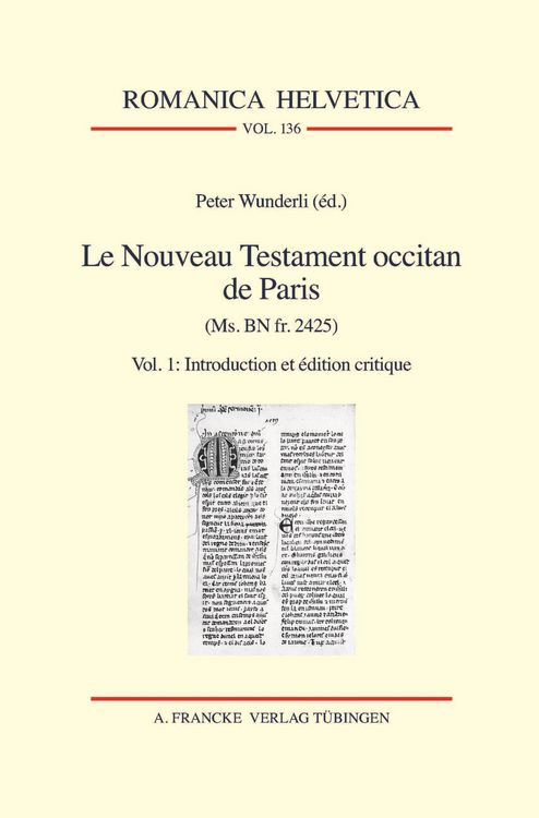 Produktbild: Le Nouveau Testament occitan de Paris(Ms. BN fr. 2425)