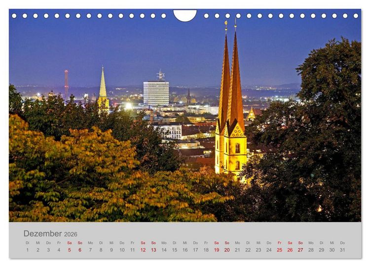 Produktbild: Bielefeld Am Rand des Teutoburger Waldes (Wandkalender 2026 DIN A4 quer), CALVENDO Monatskalender
