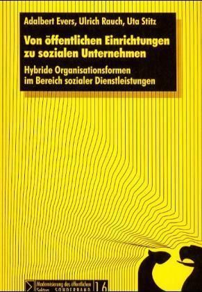 Produktbild: Von &ouml;ffentlichen Einrichtungen zu sozialen Unternehmen