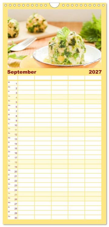 Produktbild: Familienplaner 2027 - K&ouml;stliche Brennnessel mit 5 Spalten (Wandkalender, 21 x 45 cm) CALVENDO