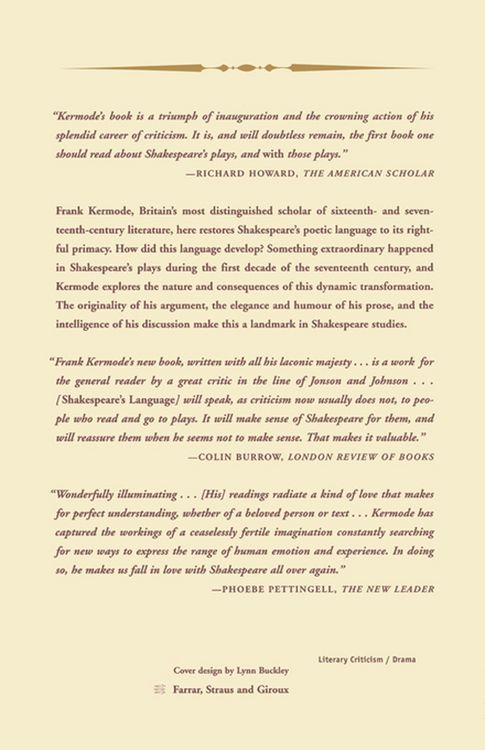 Produktbild: Shakespeare's Language