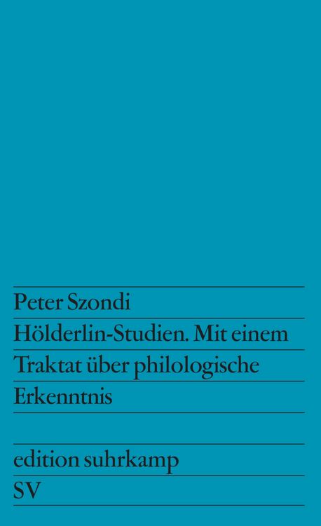 Produktbild: H&ouml;lderlin-Studien