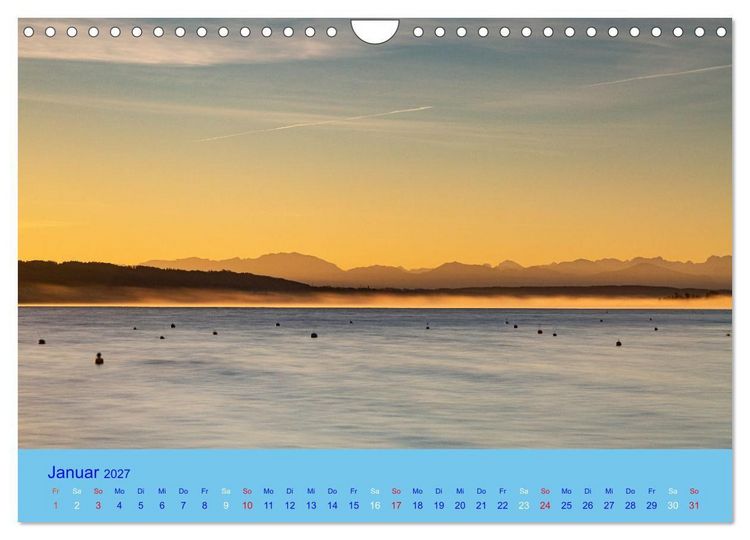 Produktbild: Ammersee-Ansichten (Wandkalender 2027 DIN A4 quer), CALVENDO Monatskalender