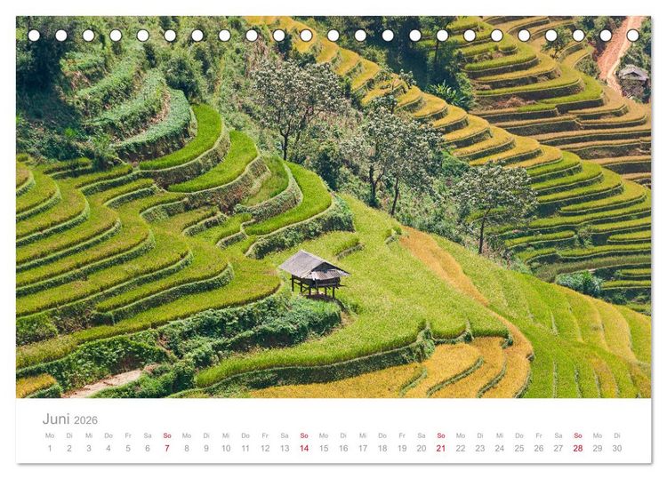 Produktbild: Vietnam - Der Norden (Tischkalender 2026 DIN A5 quer), CALVENDO Monatskalender
