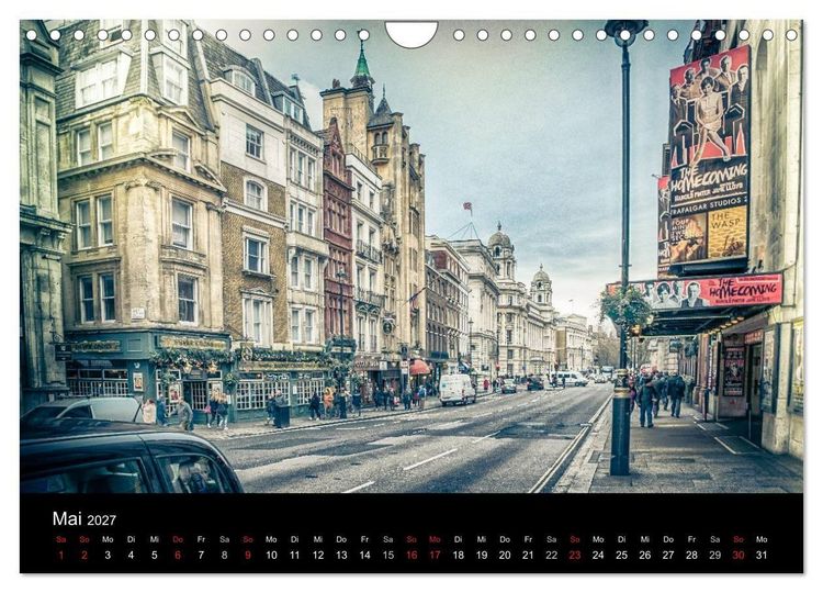 Produktbild: London an der Themse (Wandkalender 2027 DIN A4 quer), CALVENDO Monatskalender