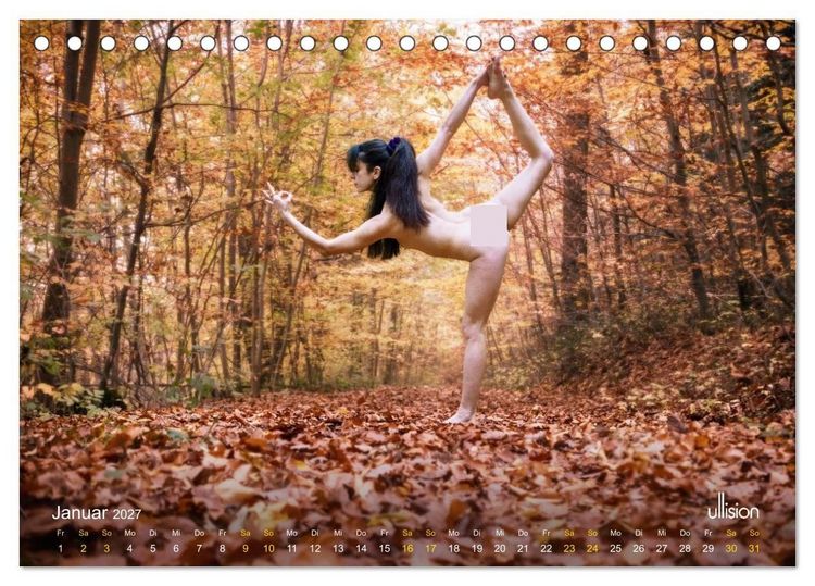 Produktbild: YOGA - naturverbunden (Tischkalender 2027 DIN A5 quer), CALVENDO Monatskalender
