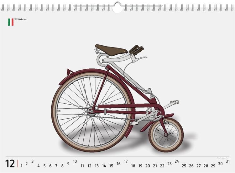 Produktbild: 2023, 12 Fahrradklassiker, Wandkalender