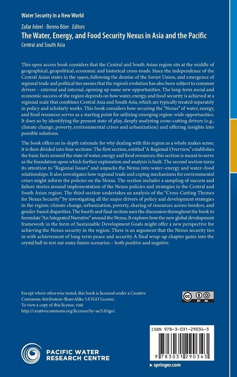 Produktbild: The Water, Energy, and Food Security Nexus in Asia and the Pacific