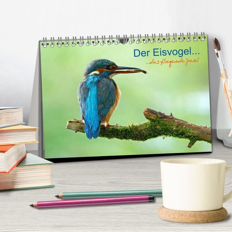 Produktbild: Der Eisvogel...fliegendes Juwel (Tischkalender 2026 DIN A5 quer), CALVENDO Monatskalender