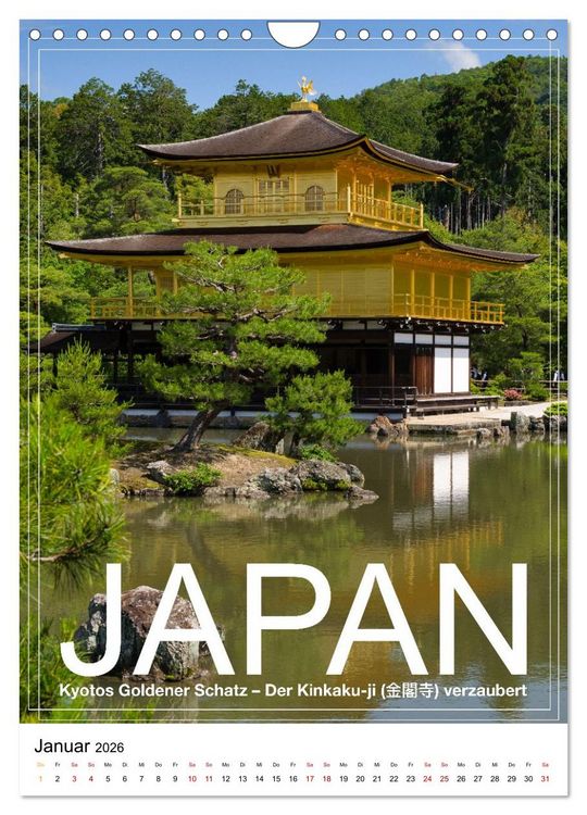 Produktbild: Japan PosterArt 2024 (Wandkalender 2026 DIN A4 hoch), CALVENDO Monatskalender