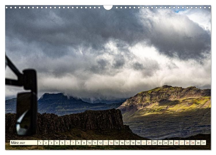Produktbild: Overlanding on Iceland - Mit dem 4x4 Camper kreuz und quer &uuml;ber die Insel (Wandkalender 2027 DIN A3 quer), CALVENDO Monatskalender