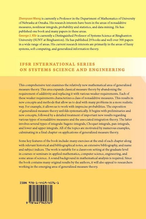 Produktbild: Generalized Measure Theory