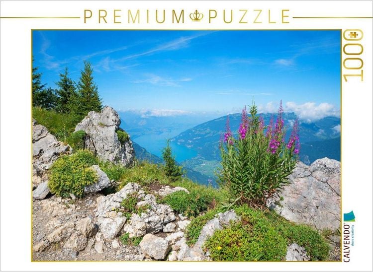 Produktbild: CALVENDO Puzzle Thunerseeblick Schynige Platte | 1000 Teile Lege-Gr&ouml;&szlig;e 64x48cm Foto-Puzzle f&uuml;r gl&uuml;ckliche Stunden