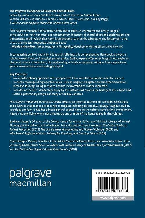 Produktbild: The Palgrave Handbook of Practical Animal Ethics