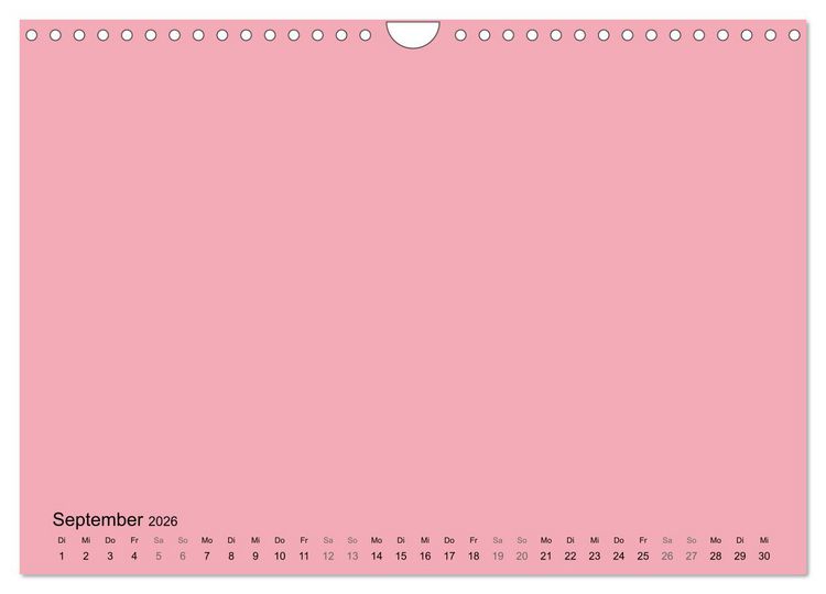 Produktbild: DIY Bastel-Kalender -Warme Pastell Farben- Zum Selbstgestalten (Wandkalender 2026 DIN A4 quer), CALVENDO Monatskalender