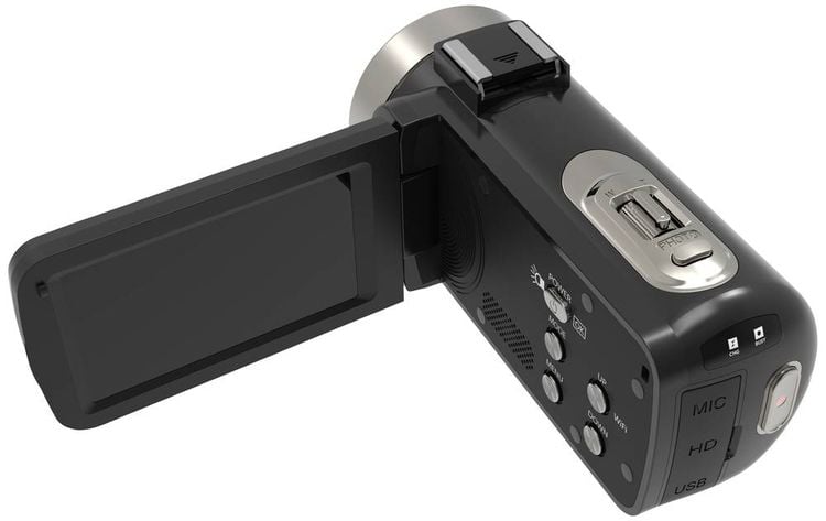 Produktbild: Renkforce RF-5798910 4K Camcorder 7.6cm 3 Zoll 13 Megapixel Schwarz