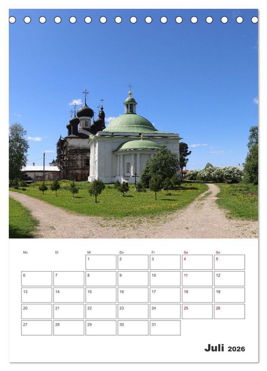 Produktbild: Russland - Terminplaner (Tischkalender 2026 DIN A5 hoch), CALVENDO Monatskalender