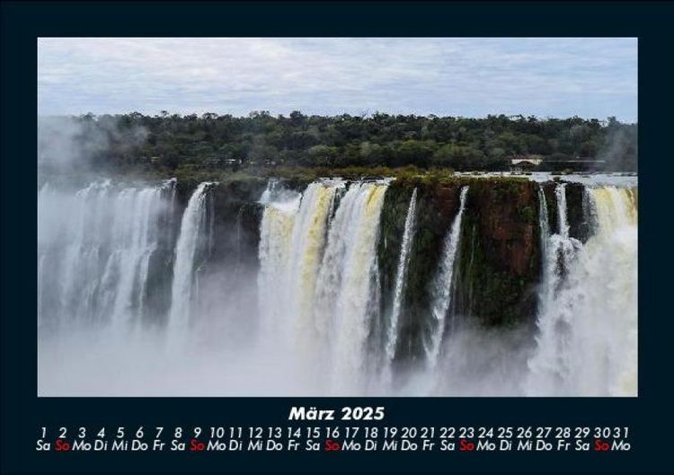Produktbild: Wasserf&auml;lle 2025 Fotokalender DIN A5