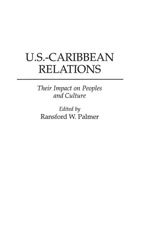 Produktbild: U.S.-Caribbean Relations