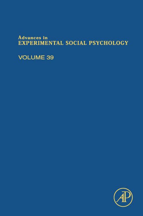 Produktbild: Advances in Experimental Social Psychology