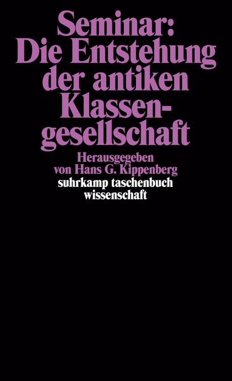 Produktbild: Seminar: Die Entstehung der antiken Klassengesellschaft