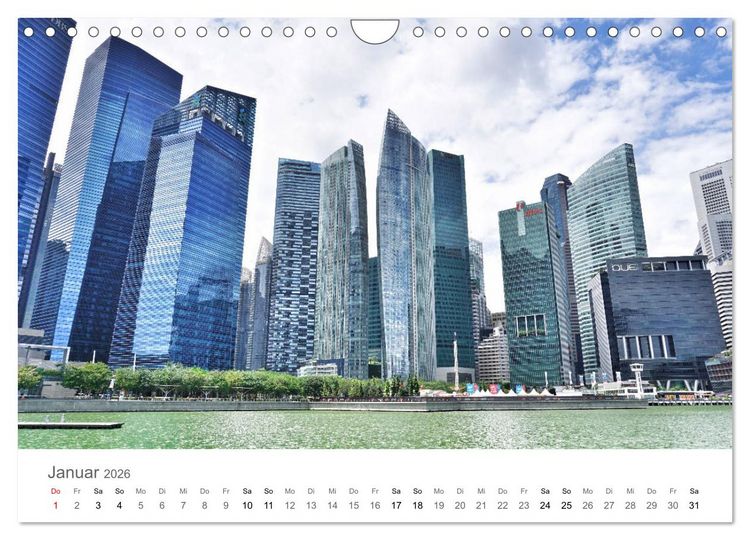 Produktbild: Singapur (Wandkalender 2026 DIN A4 quer), CALVENDO Monatskalender