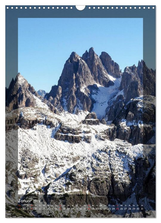 Produktbild: Bergwelten Wandkalender (Wandkalender 2026 DIN A3 hoch), CALVENDO Monatskalender