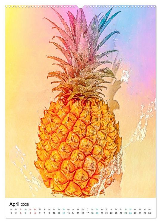 Produktbild: Sommergl&uuml;ck - Artwork (Wandkalender 2026 DIN A2 hoch), CALVENDO Monatskalender