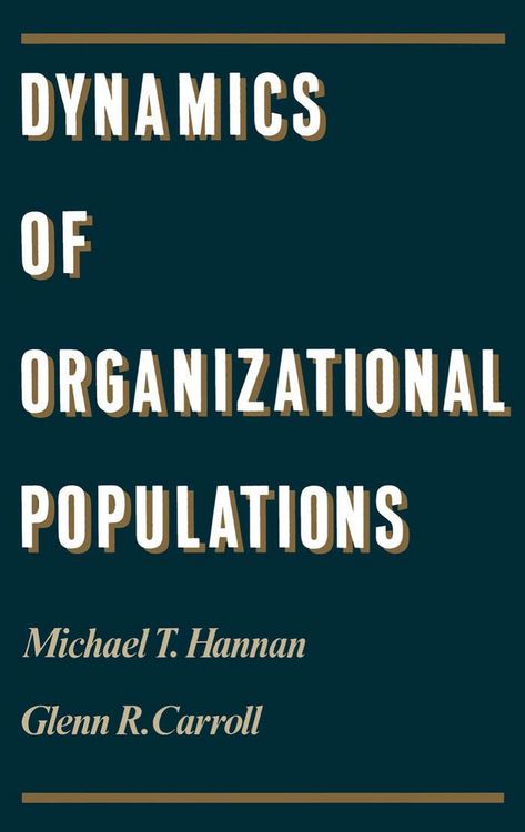 Produktbild: Dynamics of Organizational Populations