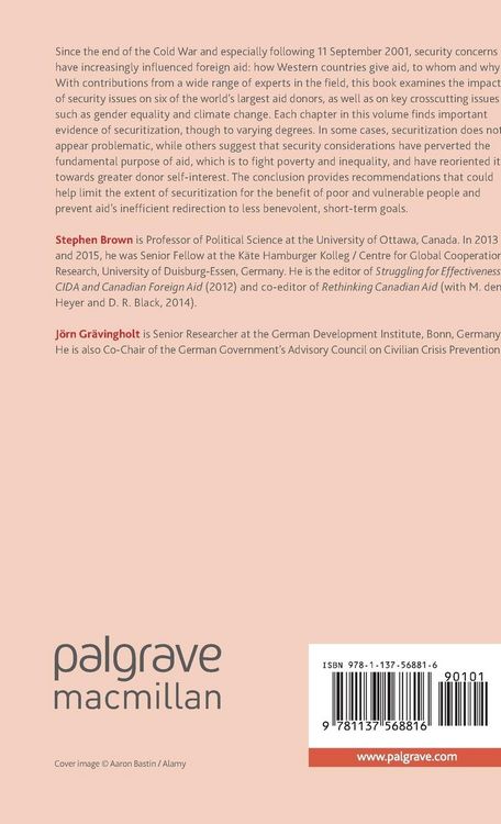 Produktbild: The Securitization of Foreign Aid