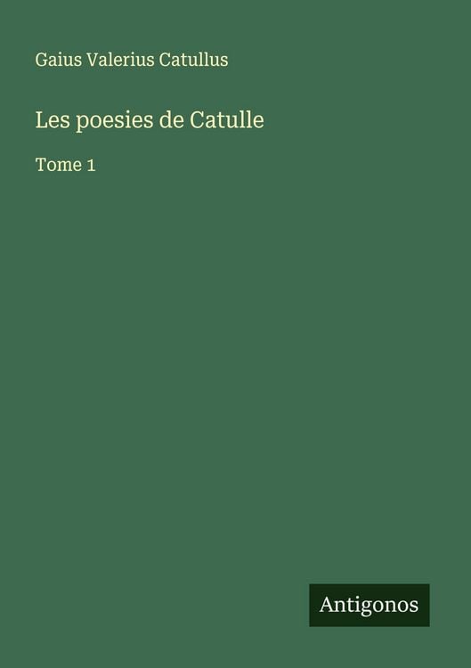 Produktbild: Les poesies de Catulle