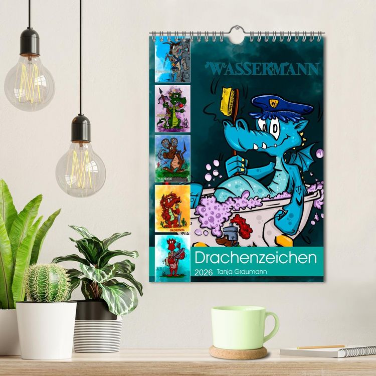 Produktbild: Drachenhoroskop 2026 (Wandkalender 2026 DIN A4 hoch), CALVENDO Monatskalender
