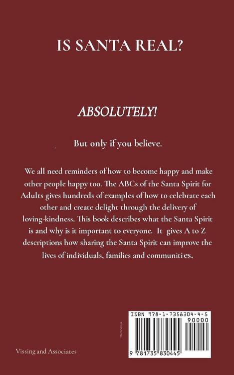 Produktbild: The ABCs of the Santa Spirit for Adults