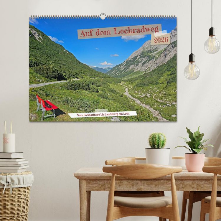 Produktbild: Vom Formarinsee bis Landsberg am Lech - Auf dem Lechradweg (Wandkalender 2026 DIN A2 quer), CALVENDO Monatskalender