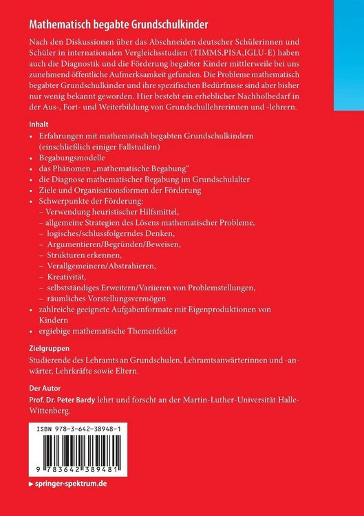 Produktbild: Mathematisch begabte Grundschulkinder
