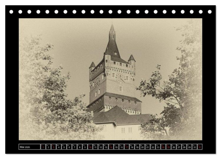 Produktbild: Klever Ansichten wie anno dazumal (Tischkalender 2026 DIN A5 quer), CALVENDO Monatskalender